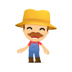 funny cartoon farmer