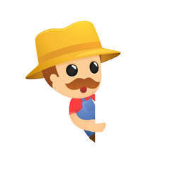 funny cartoon farmer