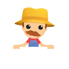 funny cartoon farmer