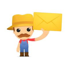 funny cartoon farmer