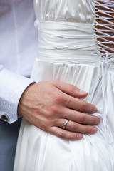 Naklejka premium newlyweds