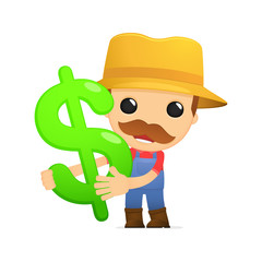 funny cartoon farmer