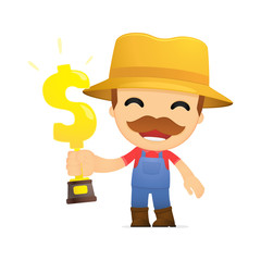 funny cartoon farmer