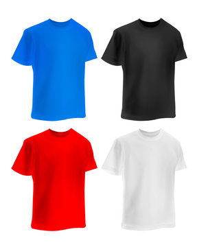 set of colorful T-shirts