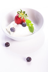quark with strawberries