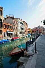Fototapeta na wymiar Wenecja Włochy, Dorsoduro dzielnica