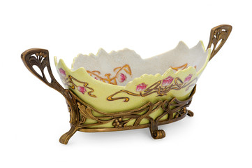 Antique porcelain dish in modern style.