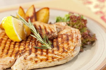 chicken with roasted potatoes