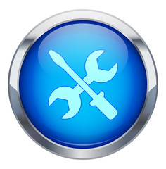 Metalik &ccedil;er&ccedil;eveli tamir ikonu