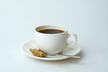 Fototapeta na wymiar Acup of coffee isolated on white