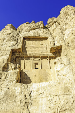 Naqsh-e Rustam(Grave of king Daeiros carved) in Shiraz, Iran