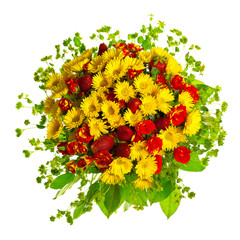 beautiful gerberas and roses