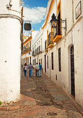 Nice houses in the old town of the city