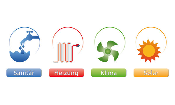 Sanitär - Heizung - Klima - Solar - Logos