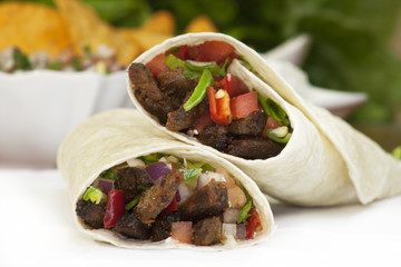 mexican steak burritos