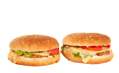 cheeseburger isolated