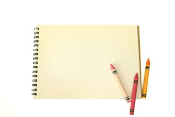 クレヨンとノート