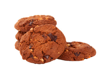 Pile of chocolate chip cookies