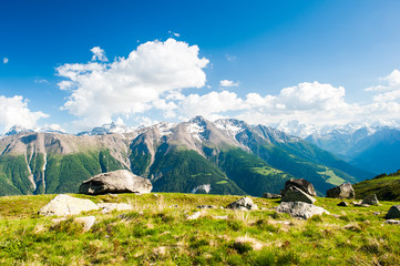 mountain panorama from fiescheralp