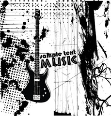 guitar music poster