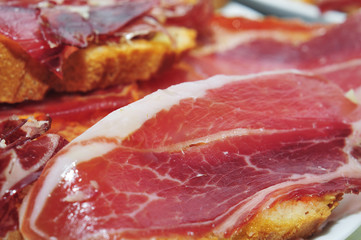 serrano ham tapas