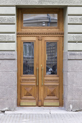 Old wooden  door