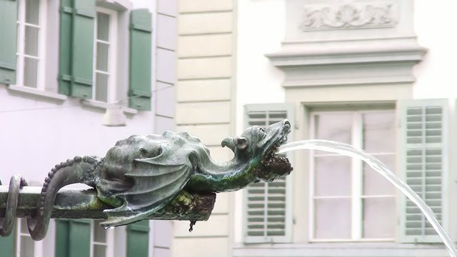 Luzern, a fountain