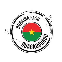 timbre Burkina Faso - obrazy, fototapety, plakaty