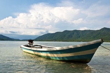 Fishing boat in the Tropical sea
