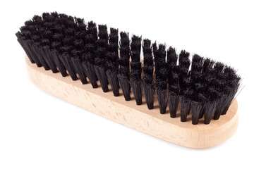 shoes brush on a white background