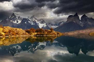 Washable wall murals Cordillera Paine Sunrise in Torres del Paine National Park