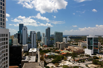 View from an Apartment Tower Across Miami Brickell