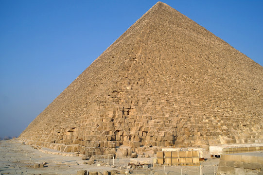 Famous ancient egypt pyramids in Giza Cairo