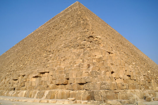 Famous ancient egypt pyramids in Giza Cairo