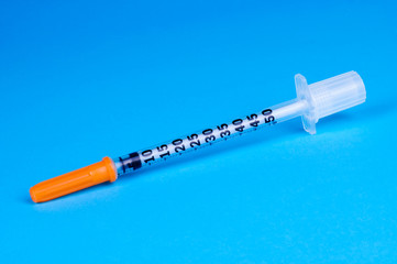 an insulin syringe