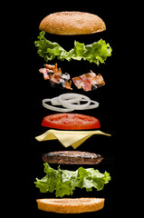 dekonstruierter Burger