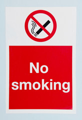 No smoking sign