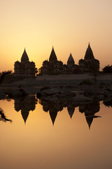 Sunset in Orchha