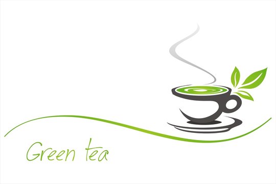 green tea, tea leaves , business logo design, India