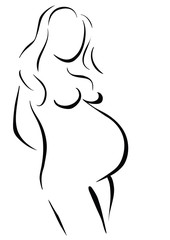 Pregnant woman.