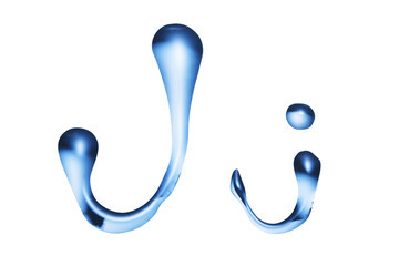 Obraz premium 液体の文字