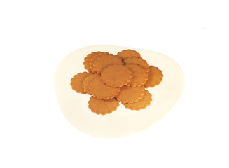 Ginger cookies on the plate