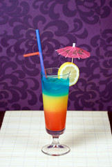 Tricolor Cocktail