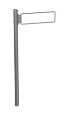 Obraz premium 3d render of traffic sign