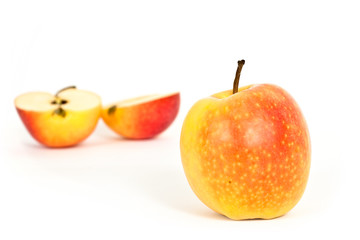apples isolated on white background