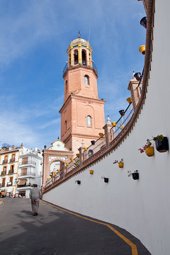 Competa in Spain, a traditional white town/village