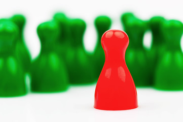 Anführer im Team. Chef und Unternehmer.