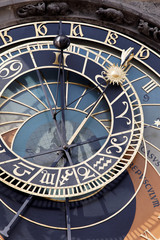 Fototapeta na wymiar Praski zegar astronomiczny na Starym Ratuszu