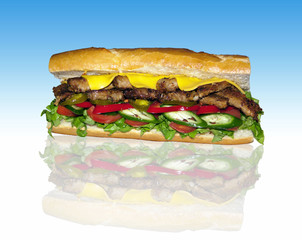 grilled steak sandwich