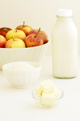 fresh apple pie ingredients